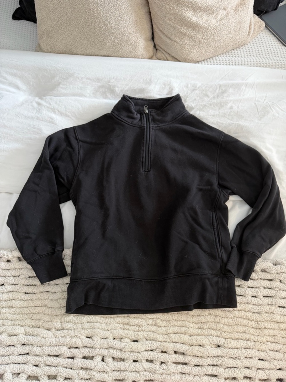 Tuff Athletics Black quarter zip Pullover